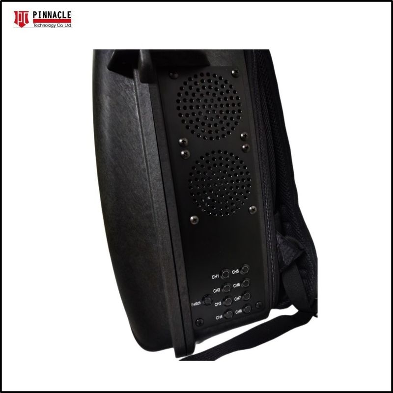 Control remoto de banda completa VHF UHF Manpack Mochila de la señal de interferencia 2G 3G 4G 5G