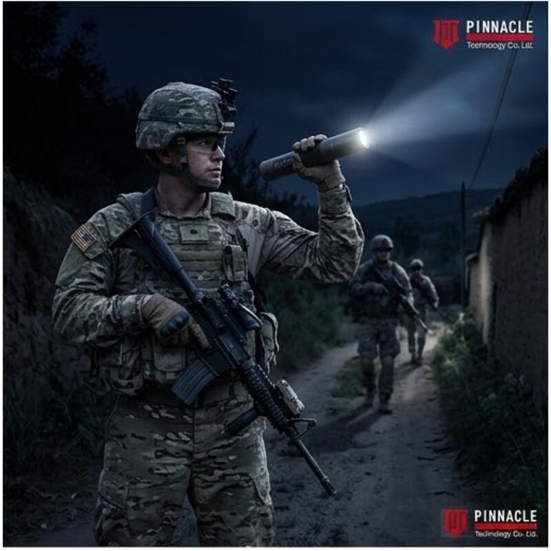 Rango de 500m IP65 impermeable 1kg linterna ligera anti-drone jammer defensa táctica UAS portátil