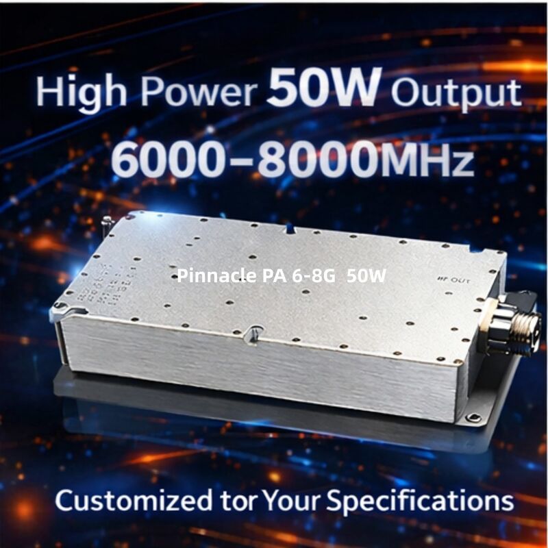 Modulo de amplificador de alta potencia de 810 GHz 50W Amplificador de potencia RF de alta eficiencia para aplicaciones de banda X