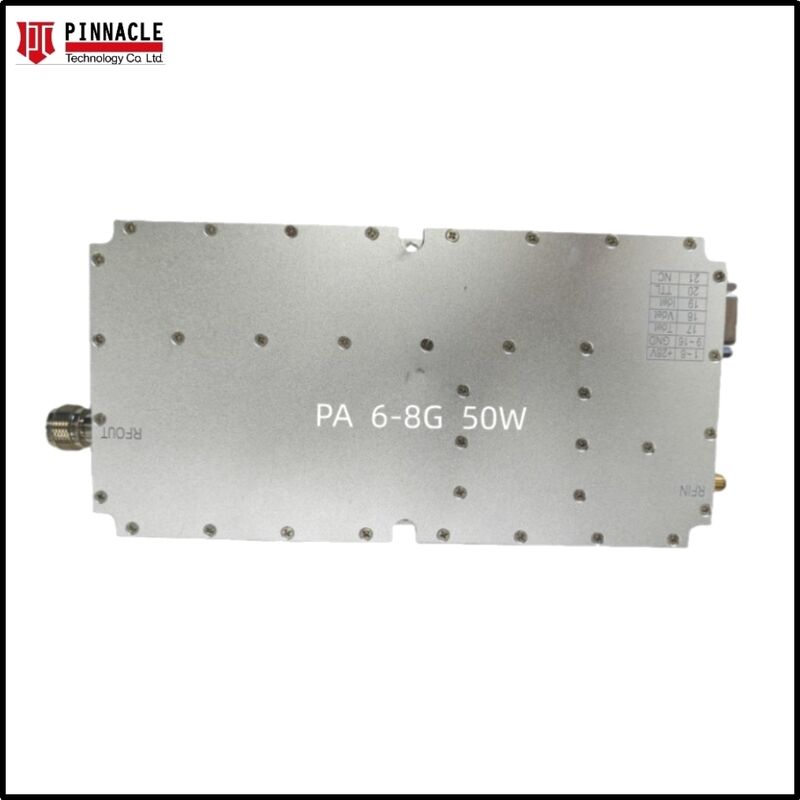 Módulo amplificador de interferencia de alta potencia WiFi 6E RF con salida de 50W o 100W para supresión de señal de 5925-7125 MHz