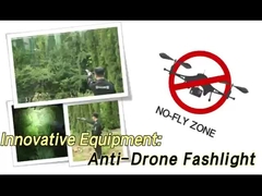 Forma del arma 8 Frecuencias UAV/Drone Jammer Batería interna hasta 1,5 km