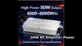 Módulo amplificador RF de banda ancha de 50W 400-3000MHZ/2500-6000MHZ/6000-8000MHZ