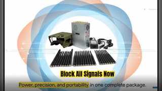 Disruptor de señal de banda completa 5G/4G/WiFi/GPS/Control remoto de 28 antenas de mano