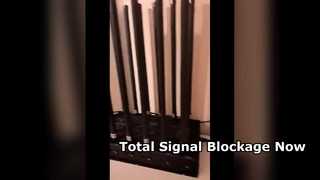 Inhibidor de señal de escritorio de 12 antenas de alta potencia de 270 W: sistema de defensa de banda completa 5G/4G/WiFi/GPS